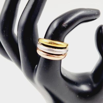 FANTASTIC STERLING 3 TONE RING SIZE 7