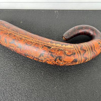 Carved Native American Gourd Art Musical Instrument