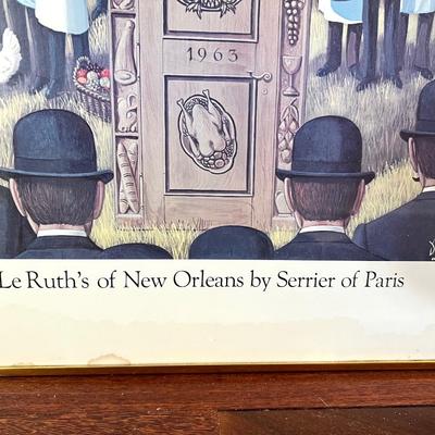 LE RUTH'S OF NEW ORLEANS BY JEAN PAUL SERRIER OF PARIS 1977 **See Description**