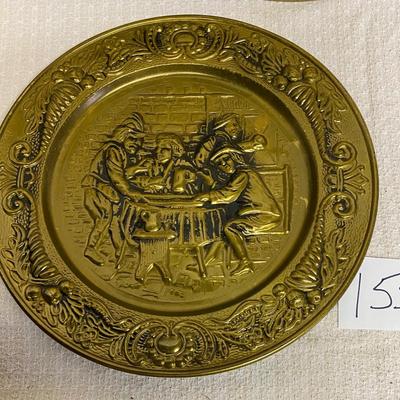 Vintage Brass 14â€ Tavern Wall Plate