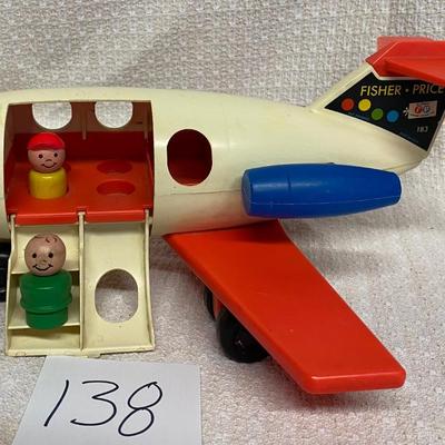 Vintage 1972 Fisher Price Play Family Jet