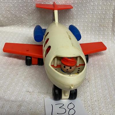 Vintage 1972 Fisher Price Play Family Jet