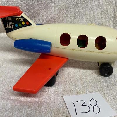 Vintage 1972 Fisher Price Play Family Jet