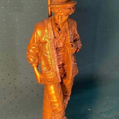 Antique Sans Famille Gilt Plaster Man French Provincial
