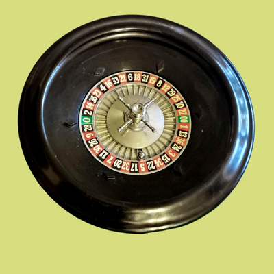 Roulette Wheel, Ball & American Betting Layout