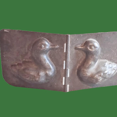 Vintage Metal Eagle Bell & Duck Soap Mold