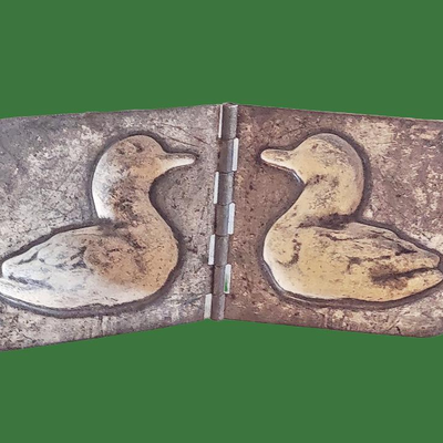 Vintage Metal Eagle Bell & Duck Soap Mold