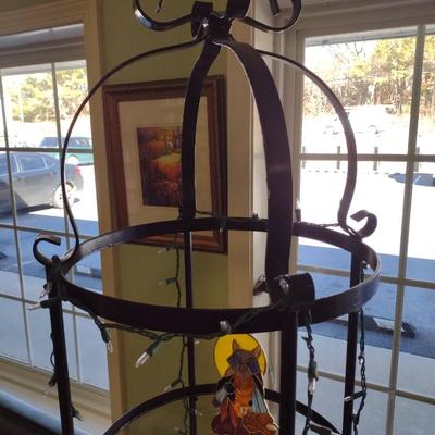 Multi-Tiered Round Wrought Metal Display Stand (No Contents)