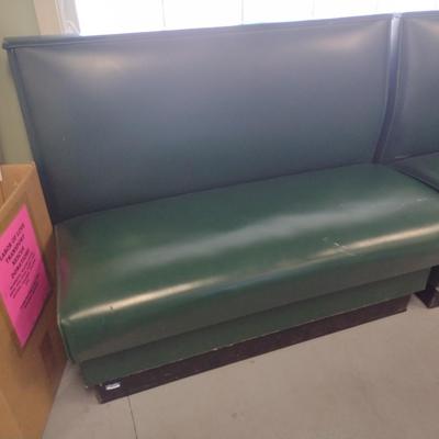 Vinyl Covered Restaurant Booth Bench Seat Choice B