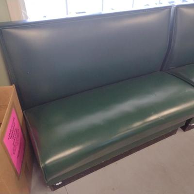 Vinyl Covered Restaurant Booth Bench Seat Choice B