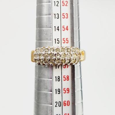 BEAUTIFUL 18K GE GOLD RING SIZE 7.75