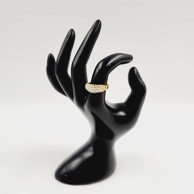 BEAUTIFUL 18K GE GOLD RING SIZE 7.75