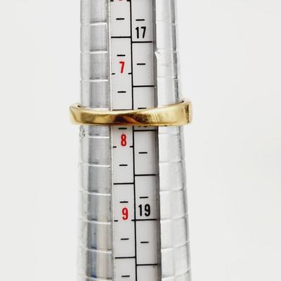 BEAUTIFUL 18K GE GOLD RING SIZE 7.75
