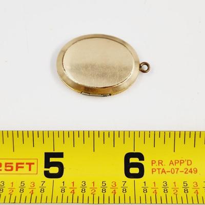 ANTIQUE 12K GOLD FILLED ETCHED LOCKET