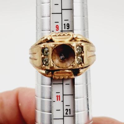 MENS 14K RGP GOLD RING SIZE 10