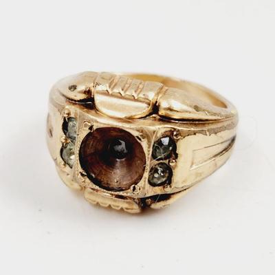 MENS 14K RGP GOLD RING SIZE 10