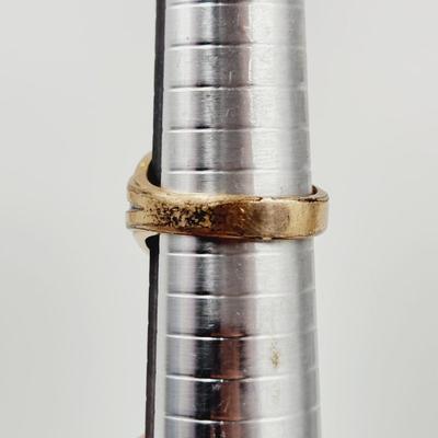 MENS 14K RGP GOLD RING SIZE 10