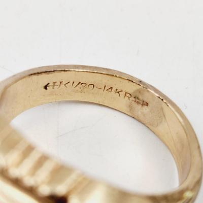 MENS 14K RGP GOLD RING SIZE 10