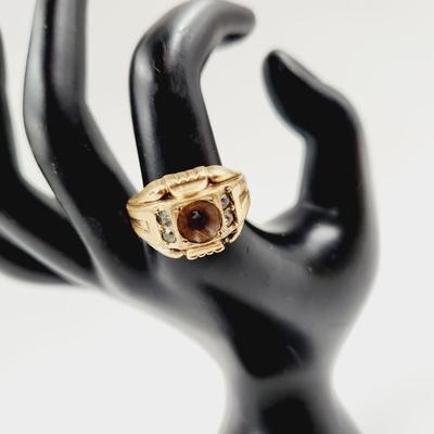 MENS 14K RGP GOLD RING SIZE 10