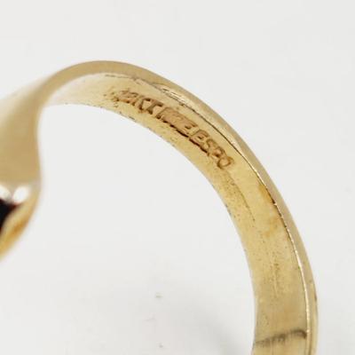 STUNNING ANTIQUE 12 KT KGE GOLD RING W/ STONES SIZE 6