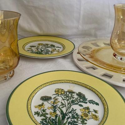 Assortment of Mikasa Plates and Home Decor