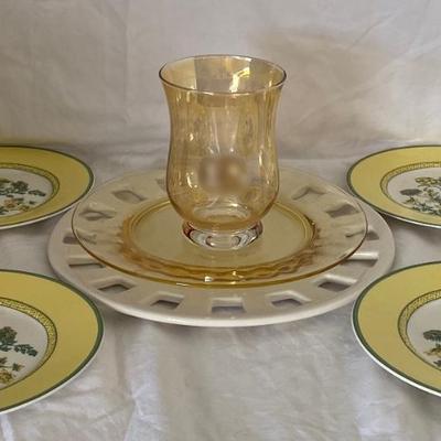 Assortment of Mikasa Plates and Home Decor