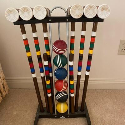 Vintage croquet set