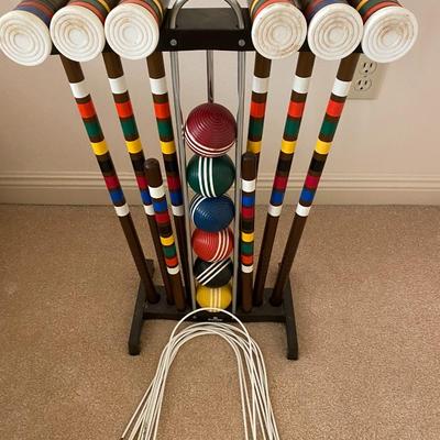 Vintage croquet set