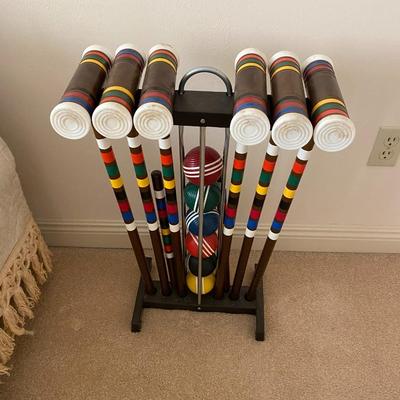 Vintage croquet set