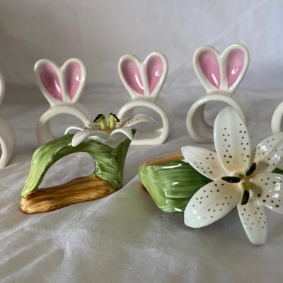 Rabbit and Flower Napkin Holders