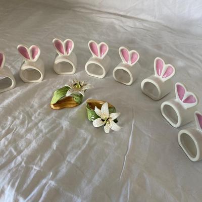 Rabbit and Flower Napkin Holders