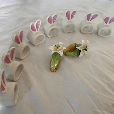 Rabbit and Flower Napkin Holders
