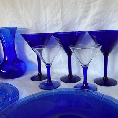 The Cobalt Blue Glassware Lot