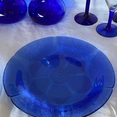 The Cobalt Blue Glassware Lot
