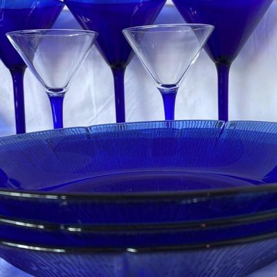 The Cobalt Blue Glassware Lot