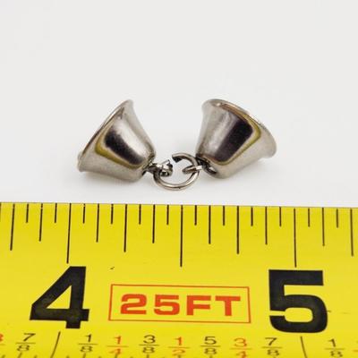 P&B STERLING BELL DUO CHARM