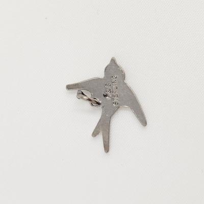 P&B STERLING BIRD CHARM