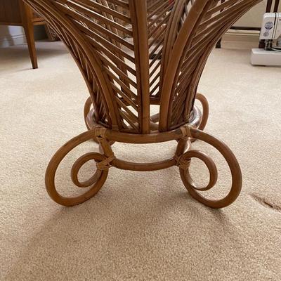 Retro rattan coffee table