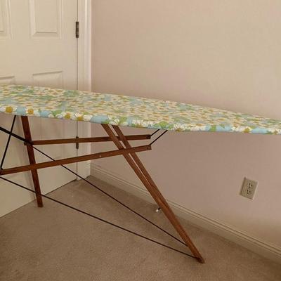 Antique wooden ironing board