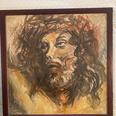 Nicholas FERRANDO (American, 1920-1992) (2) (Bearded man, Jesus)