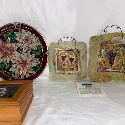 Assortment of Stained Glass, Wall Art, and Home Decor