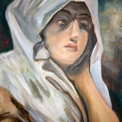 Nicholas FERRANDO (American, 1920-1992) (Shrouded Woman and portrait)