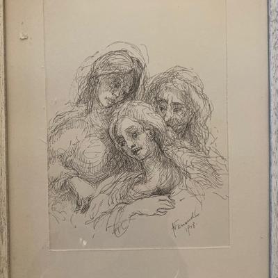 Nicholas FERRANDO (American, 1920-1992) (2) (Three Women, Pan)