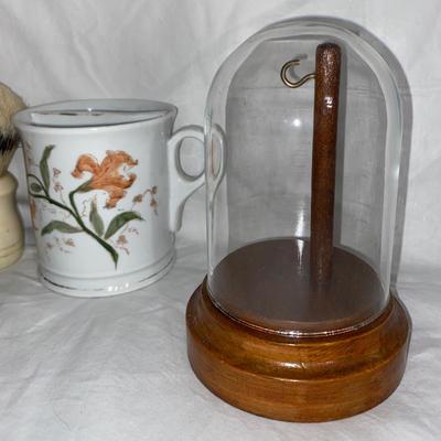 Vintage Bath/Shaving Items with Display Cases