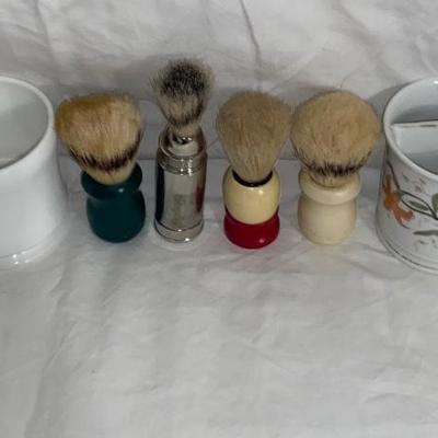 Vintage Bath/Shaving Items with Display Cases