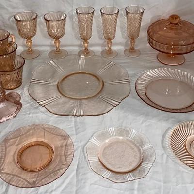 The Pink Glass Lot