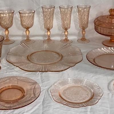 The Pink Glass Lot