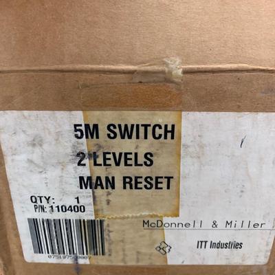 McDonnell & Miller controller 5M manual reset switch NIB
