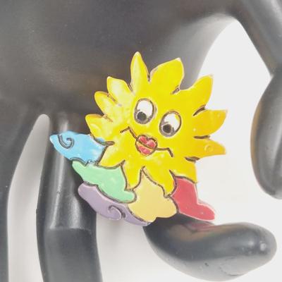 HAND CRAFTED FUN SUN PIN