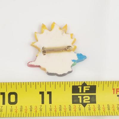 HAND CRAFTED FUN SUN PIN